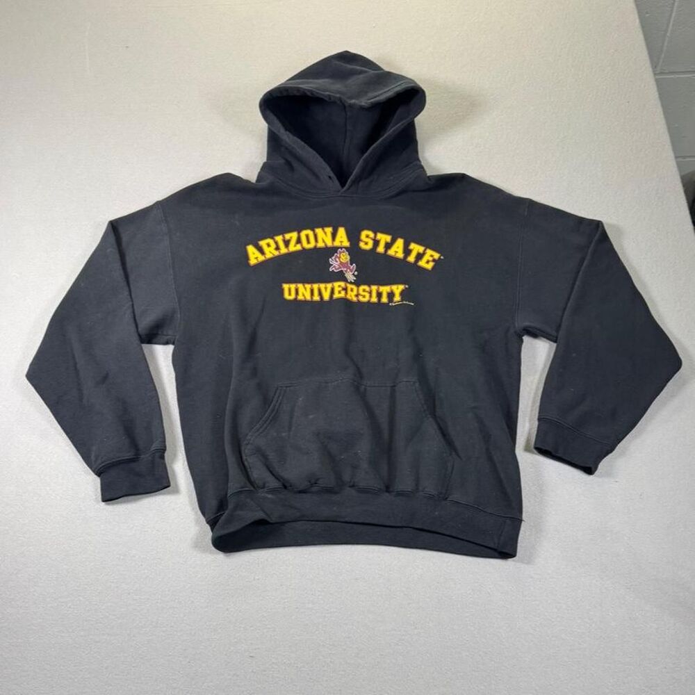 Gildan Men's Black and Grey Hoodie